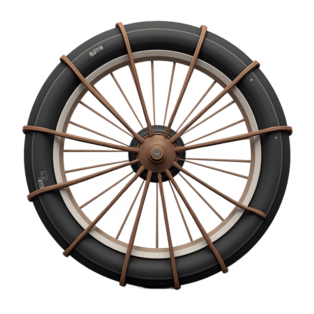 Free transparent PNG: Wheel With Spokes Wrapped In String  Unique Design Clipart, free download png