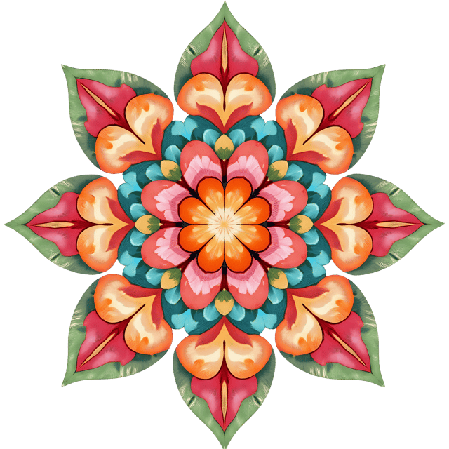 Free transparent PNG: Symmetrical Mandala with Transparent Background PNG for Decorative Use