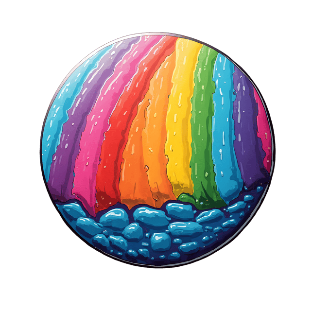 Free transparent PNG: Novelty Button  Bright Rainbow Colors, free download png