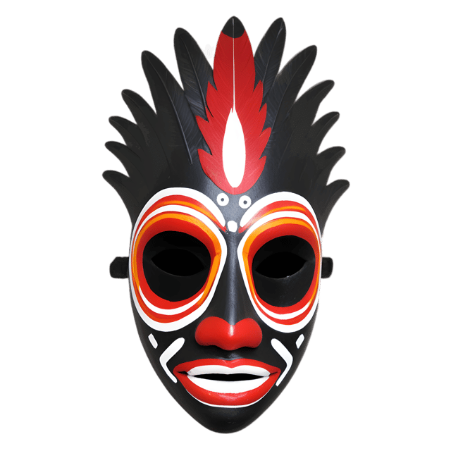 Free transparent PNG: Papua New Guinea Mask PNG with Transparent Background for Art and Design