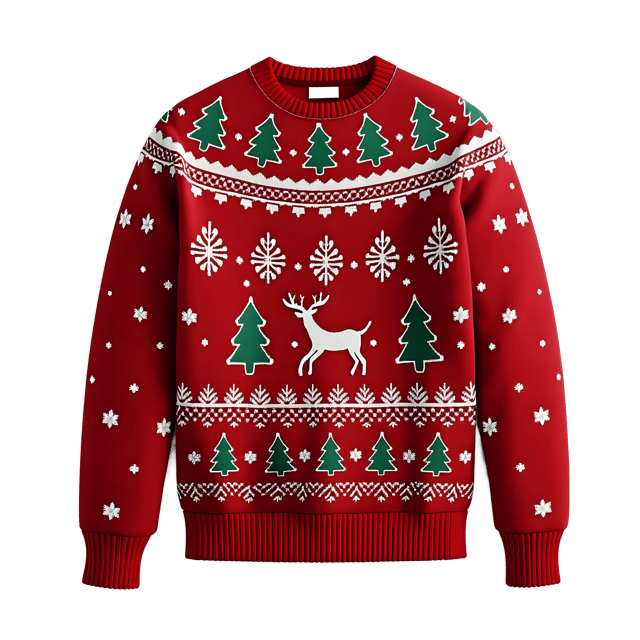 Free transparent PNG: Vintage Christmas Sweater PNG Clipart  Perfect for Holiday Crafts  Designs