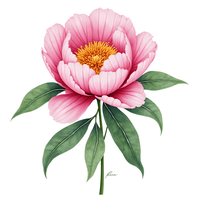 Free transparent PNG: Peony Number Six  Floral Clipart, free png download