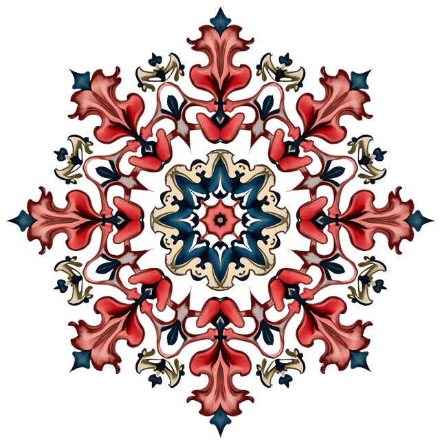 Free transparent PNG: Symmetrical Ornament PNG with Intricate Patterns for Art and Crafts