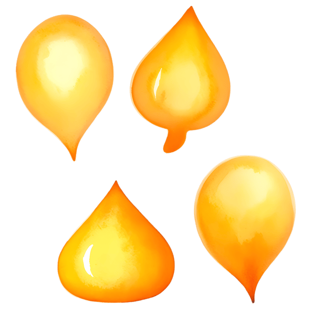 Free transparent PNG: Abstract Forms in Golden Light Luminous PNG Design Elements for Art and Decor