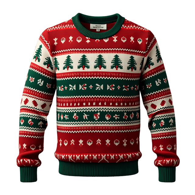 Free transparent PNG: Patterned Christmas Sweater PNG Clipart  Unique Design Elements for Holiday Creations