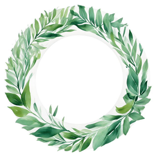 Free transparent PNG: Lush Greenery in Circular Frame PNG for Nature and Decor