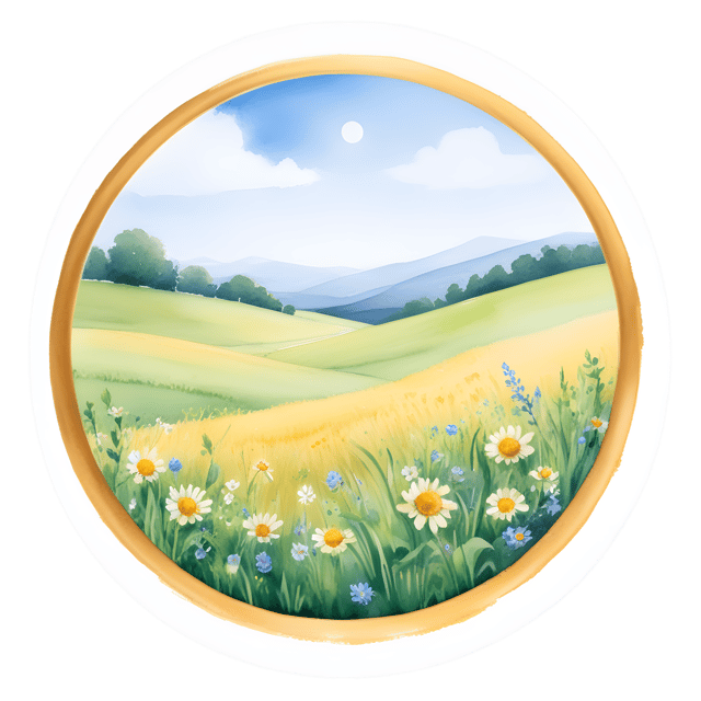 Free transparent PNG: Golden Ring Meadow Serene PNG Background for Nature and Decor