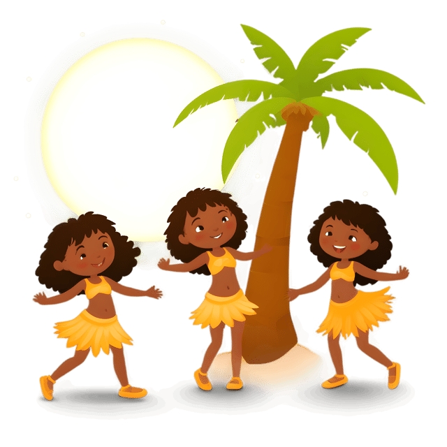 Free transparent PNG: Islanders Dancing Under Coconut Moonlight Transparent PNG