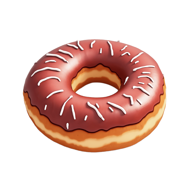 Free transparent PNG: Small Clay Donut with Glaze PNG Transparent Background