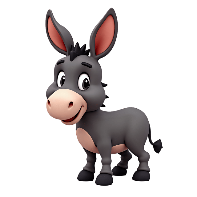 Free transparent PNG: Donkey PNG Clipart  Ideal for Farm Designs, Crafts  Decor