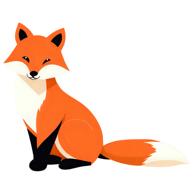 Free transparent PNG: Cute Cartoon Fox Illustration for Nursery Decor, Clipart, and Craft Projects