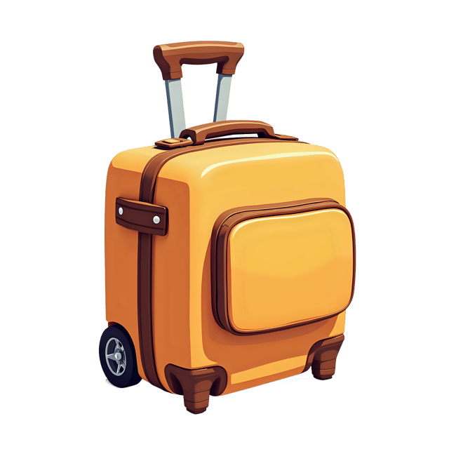 Free transparent PNG: Tagged Travel Bag  Luggage Clipart, free downloadable png