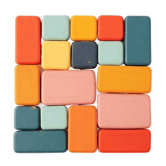 Free transparent PNG: Bold Color Tesserae PNG Clipart  Perfect for Artistic Design and Decor