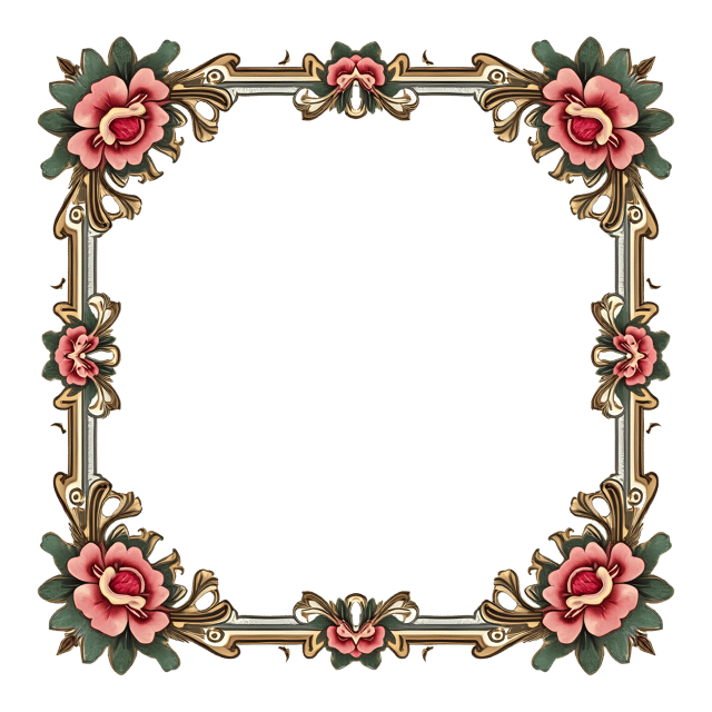 Free transparent PNG: Antique Frame PNG Clipart  Ideal for Classic Design  Decor