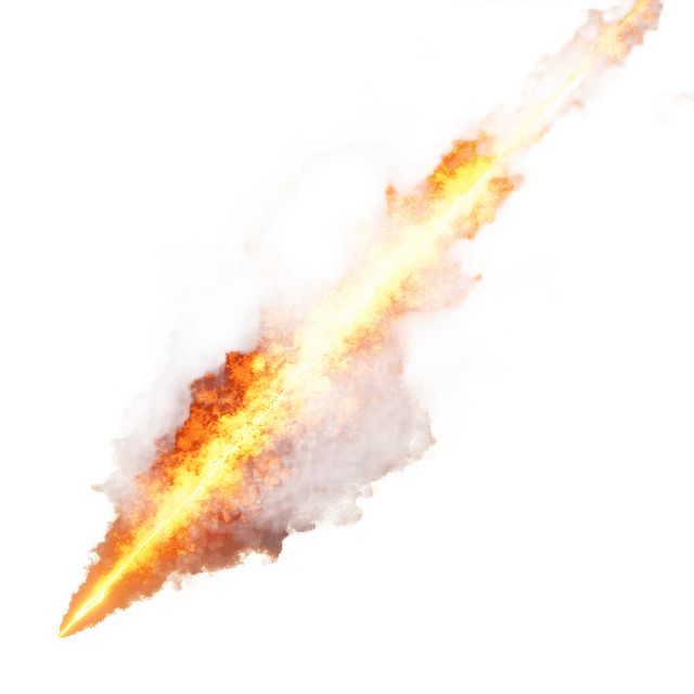 Free transparent PNG: Burning Meteor Streak with Smoke Swirl  Free Space PNG Download