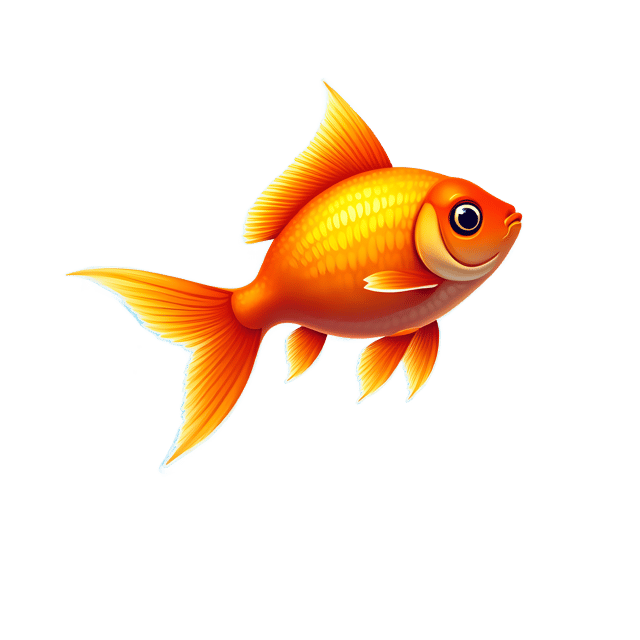 Free transparent PNG: Shiny Goldfish PNG with Transparent Background for Art and Design