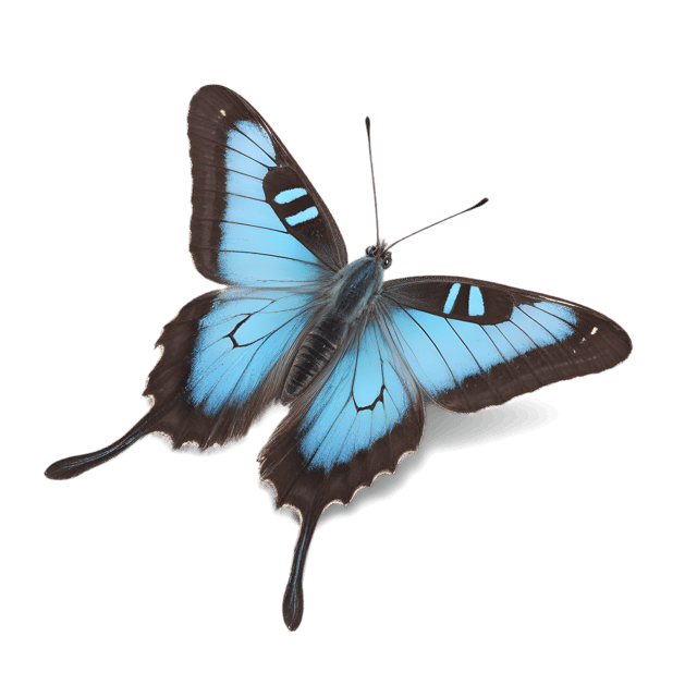 Free transparent PNG: Long-tailed Skipper Butterfly PNG with Transparent Background for Nature and Art Design