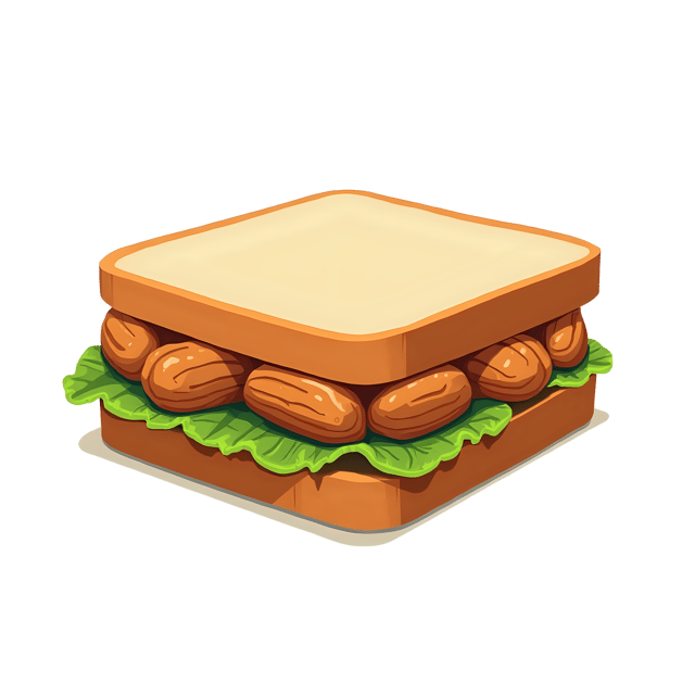 Free transparent PNG: Peanut Butter Sandwich PNG Clipart  Ideal for Food Projects  Crafts