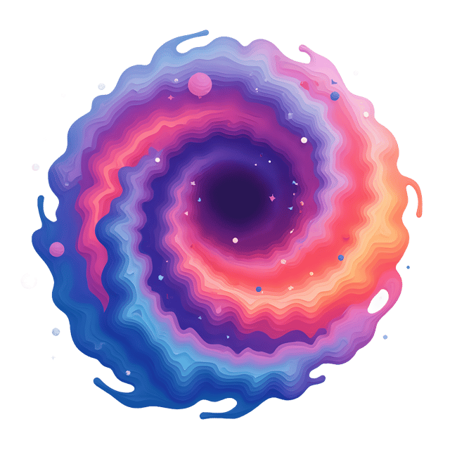 Free transparent PNG: Colorful Nebula Swirl  Free PNG Download for Space Projects