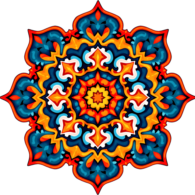 Free transparent PNG: Symmetrical Mandala with Bold Animal Motifs in PNG Format