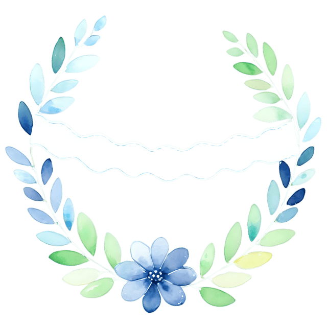 Free transparent PNG: Scalloped Trim Ornament - Watercolor Style Transparent PNG Illustration