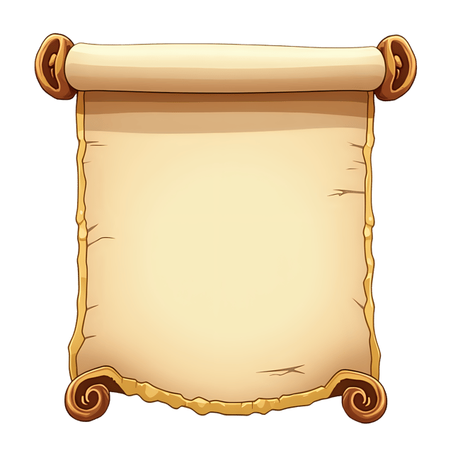 Free transparent PNG: Scroll with Curled Tips and Golden Border  Medieval Clipart, free downloadable png