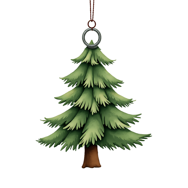 Free transparent PNG: Vintage Tree Ornament with Silver Ring  Christmas Clipart, free download png