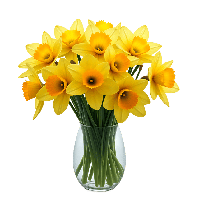 Free transparent PNG: Daffodils in Vase Transparent Background PNG