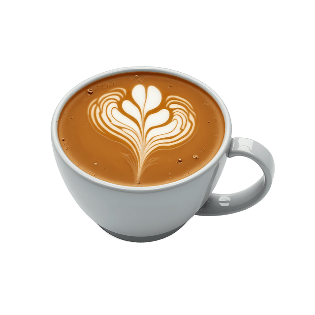 Free transparent PNG: Coffee Cup with Frothy Milk Art  Stylish Drink Clipart, free png download