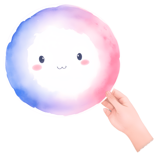 Free transparent PNG: Whispers of Color Against a Soft Void - Transparent PNG Background