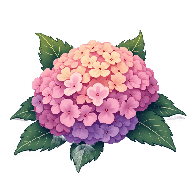 Free transparent PNG: Hydrangea Cluster PNG with Transparent Background for Botanical Art and Design