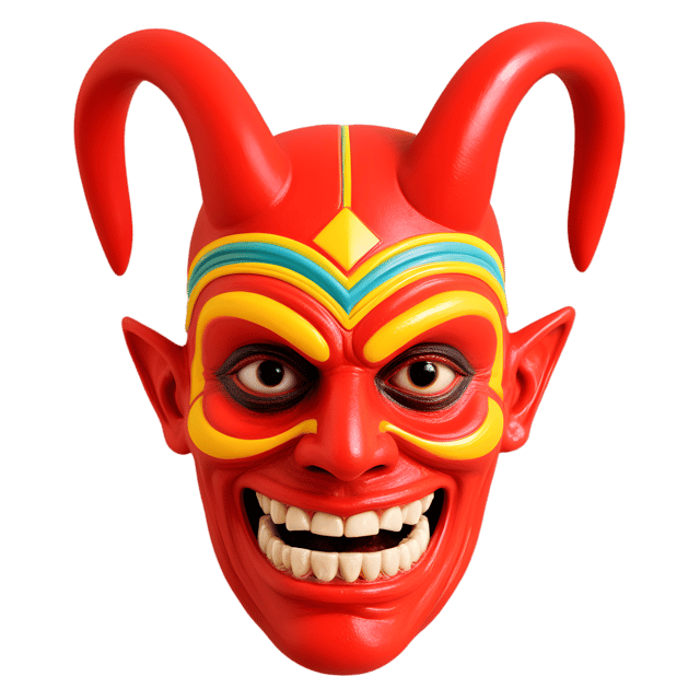 Free transparent PNG: Bolivian Devil Mask Transparent PNG for Art and Decor