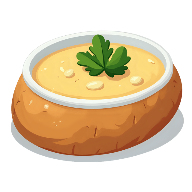 Free transparent PNG: Chowder Bread Bowl  Appetizer Clipart, free downloadable png