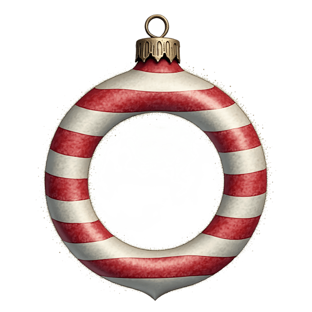Free transparent PNG: Striped Holiday Ornament  Sparkle Edge Ring Clipart, free download png