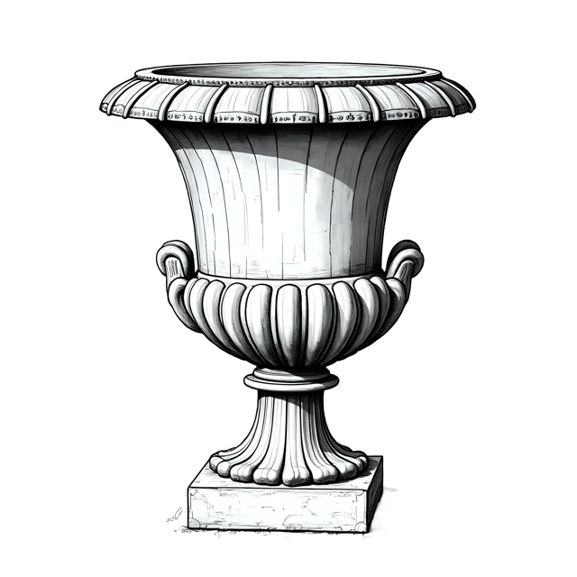 Free transparent PNG: Large Giardini Urn  Classic Motif Clipart, free downloadable png
