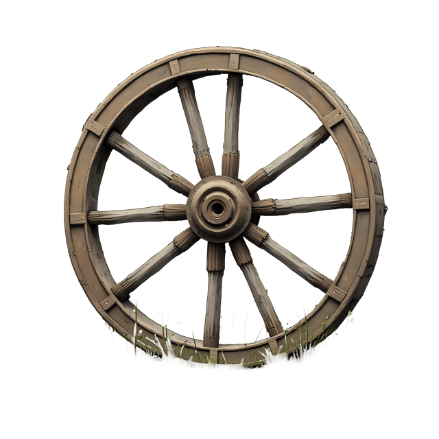 Free transparent PNG: Old Wooden Wheel  Vintage Clipart, free transparent png download