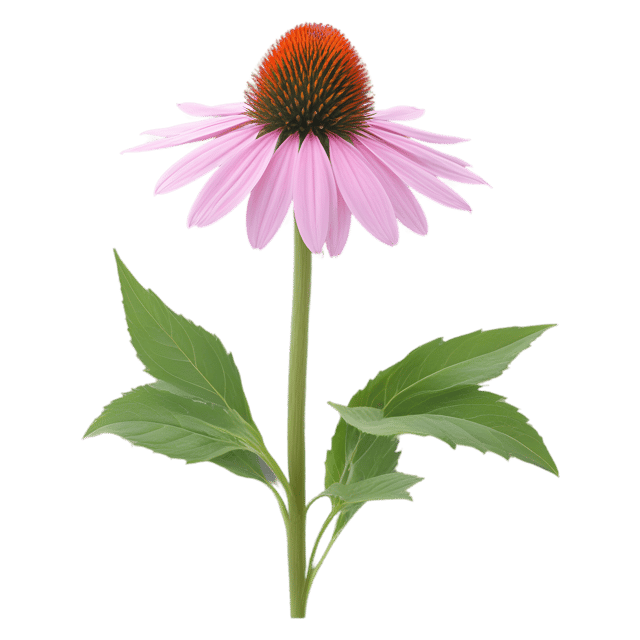 Free transparent PNG: Echinacea Herb Transparent PNG for Herbal and Botanical Use