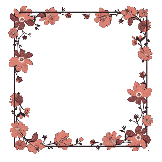 Free transparent PNG: Floral Edge with Tribal Textile Trim  Decorative Clipart, Free PNG Download