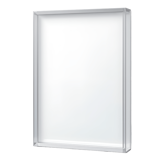 Free transparent PNG: Modern Acrylic Picture Frame with Transparent Look and Beautiful Illustration Clipart