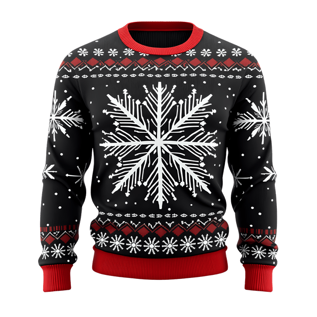 Free transparent PNG: Snowflake Christmas Sweater PNG Clipart  Perfect for Winter Themes  Holiday Crafts