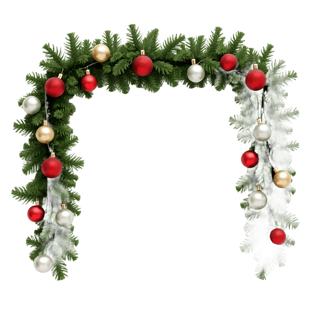 Free transparent PNG: Christmas Garland PNG Clipart  Perfect for Holiday Decorations  Crafts