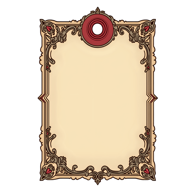 Free transparent PNG: Vintage Ephemera Wine Tag  Ornate Border Clipart, free png download