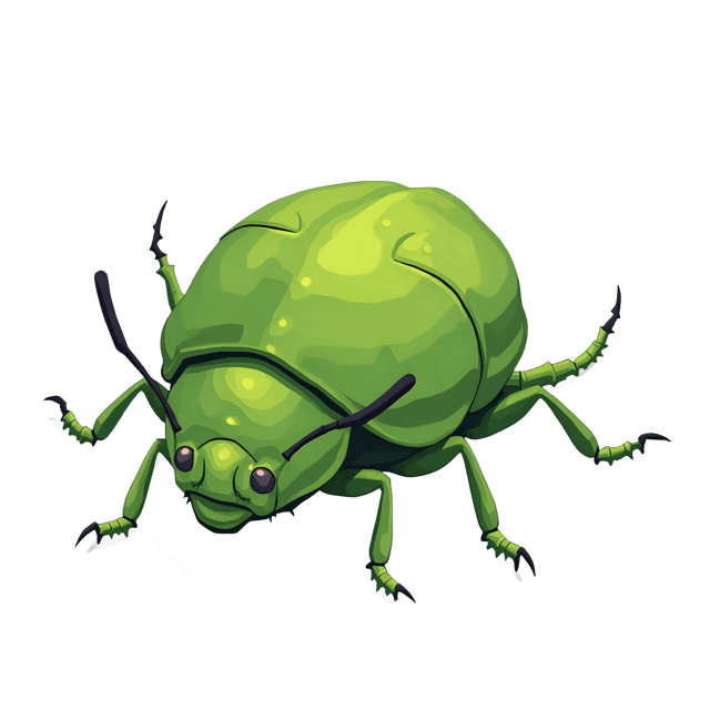 Free transparent PNG: Green Shield Bug  Insect Clipart, free transparent png download