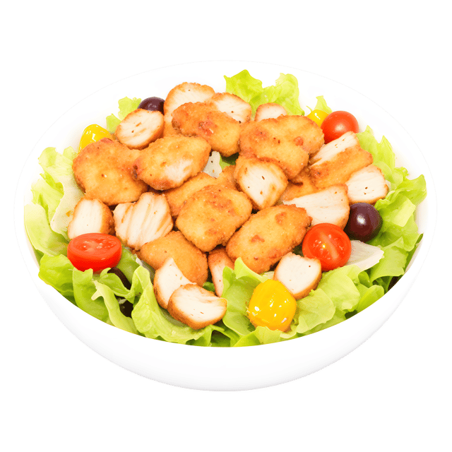 Free transparent PNG: Fresh Salad with Grilled Chicken and Crispy Croutons Transparent PNG