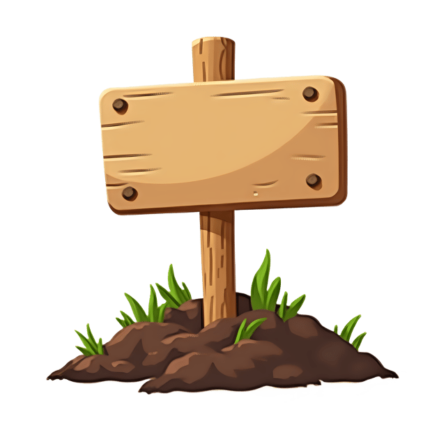 Free transparent PNG: Garden Sign  Stakes in Soil, free transparent png download