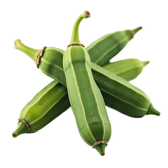 Free transparent PNG: Okra PNG Clipart  Ideal for Vegetarian Dishes  Healthy Recipes