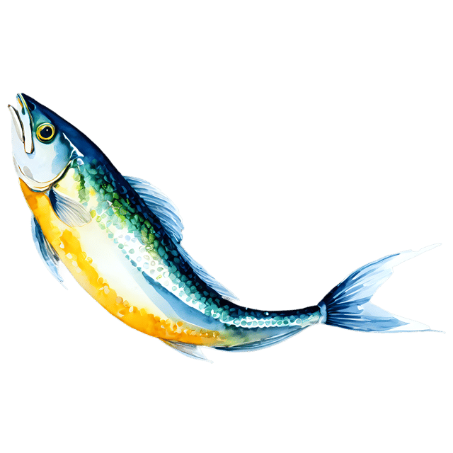 Free transparent PNG: Transparent Dorado Fish Watercolor Illustration – PNG for Designers & Creators