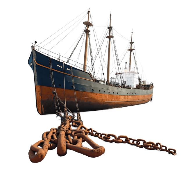 Free transparent PNG: Rusted Chains Near Sunken Ship  Nautical Clipart, free transparent png download