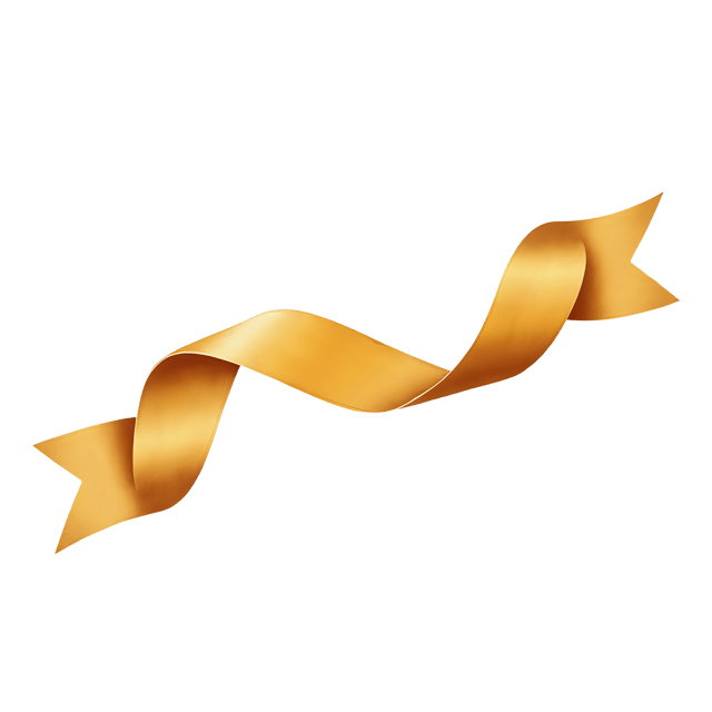 Free transparent PNG: Gold Ribbon Strand  Elegant Clipart, free download png