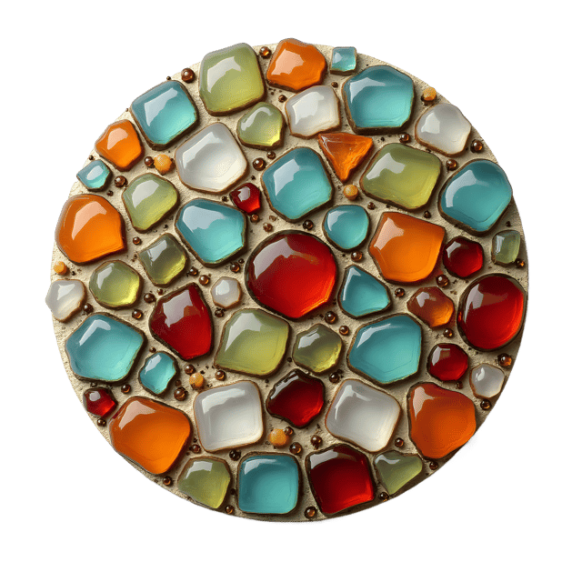 Free transparent PNG: Fused Glass Tesserae PNG Download  Perfect for Art Projects, Decor  Crafts